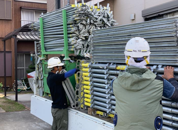 足場解体・完了